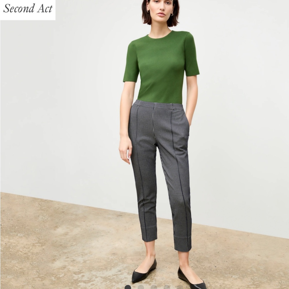 MM.LaFleur Colby Pants - Size 2 - Houndstooth Print